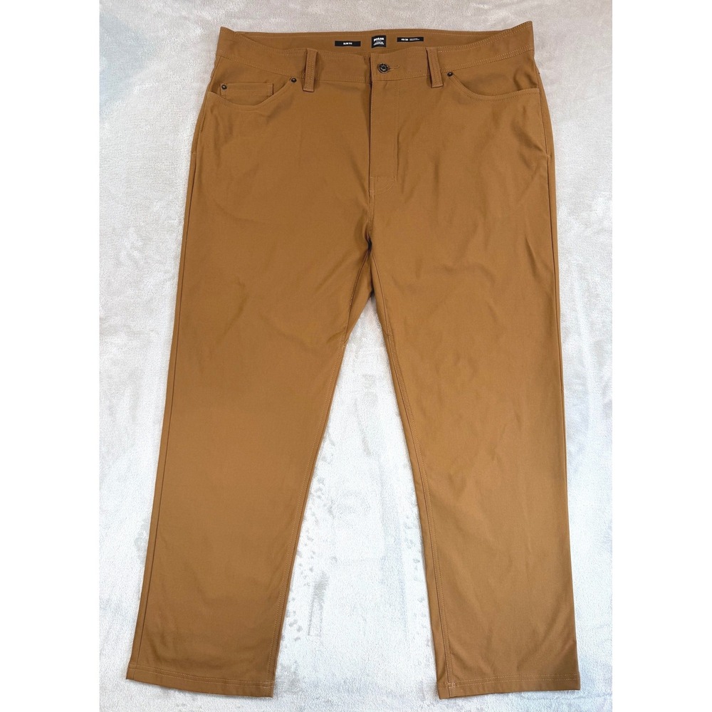 PrAna Mens Zion 5 Pocket Slim Fit Outdoor‎ Hiking Pant  Khaki Brown Size 40x30